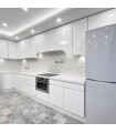 Parlak Beyaz 50x100 Yapışkanlı Folyo Mutfak Dolap Ve Mobilya Kaplama Folyosu